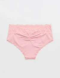Superchill Cotton Rosey Lace Cheeky Underwear