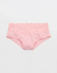 Superchill Cotton Rosey Lace Cheeky Underwear