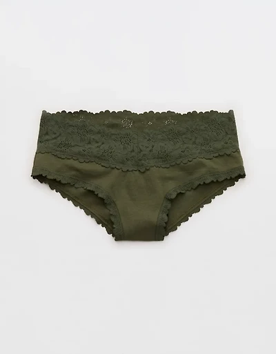 Superchill Cotton Rosey Lace Cheeky Underwear