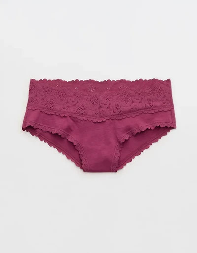 Superchill Cotton Rosey Lace Cheeky Underwear