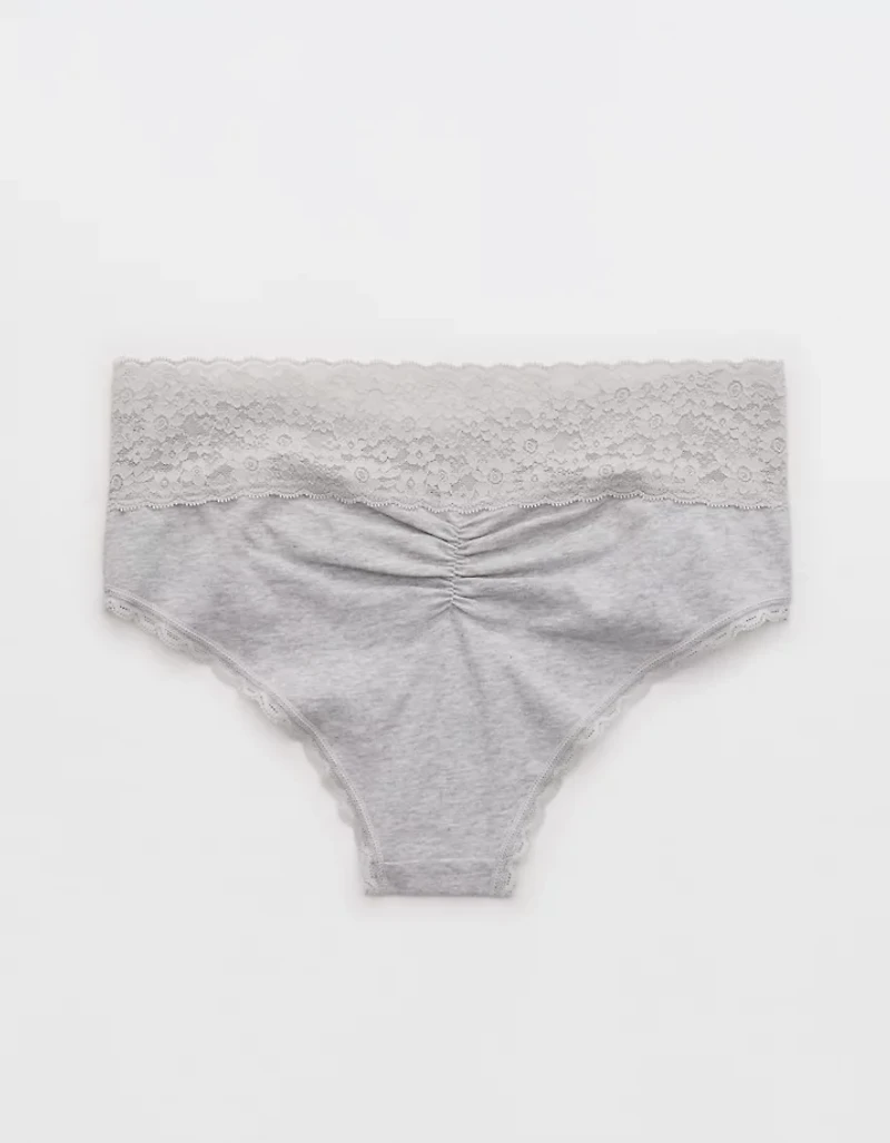 Superchill Vintage Lace Cotton Cheeky Underwear