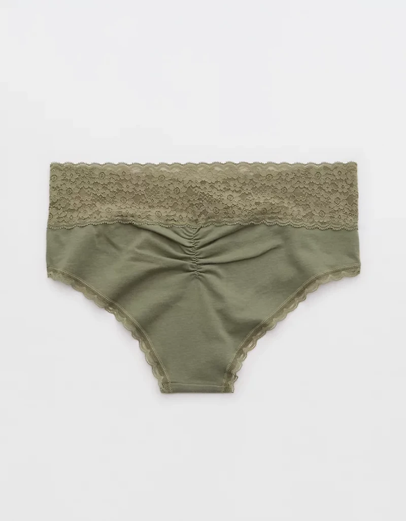 Superchill Vintage Lace Cotton Cheeky Underwear
