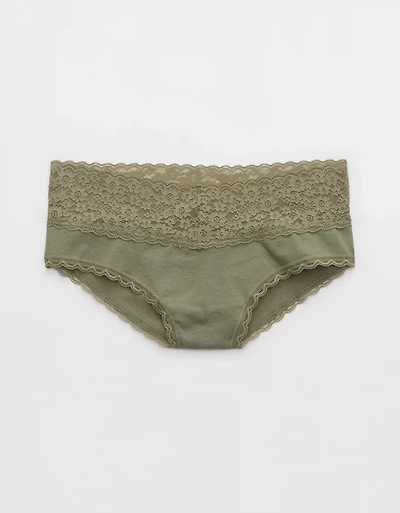 Superchill Vintage Lace Cotton Cheeky Underwear