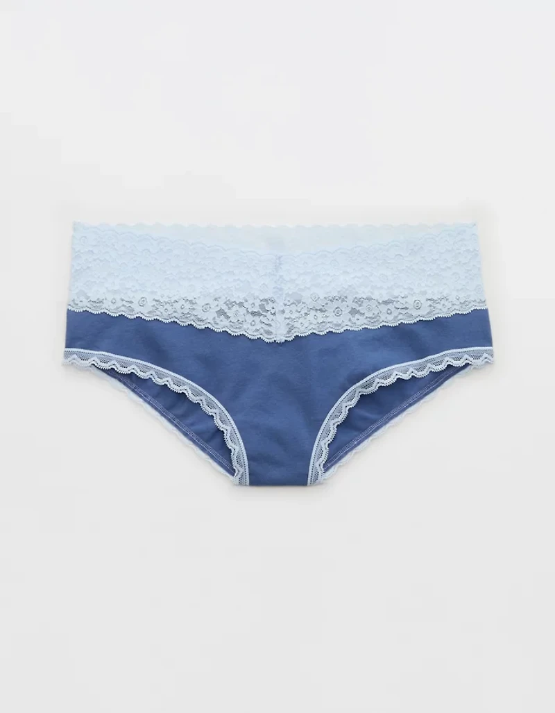 Superchill Vintage Lace Cotton Cheeky Underwear