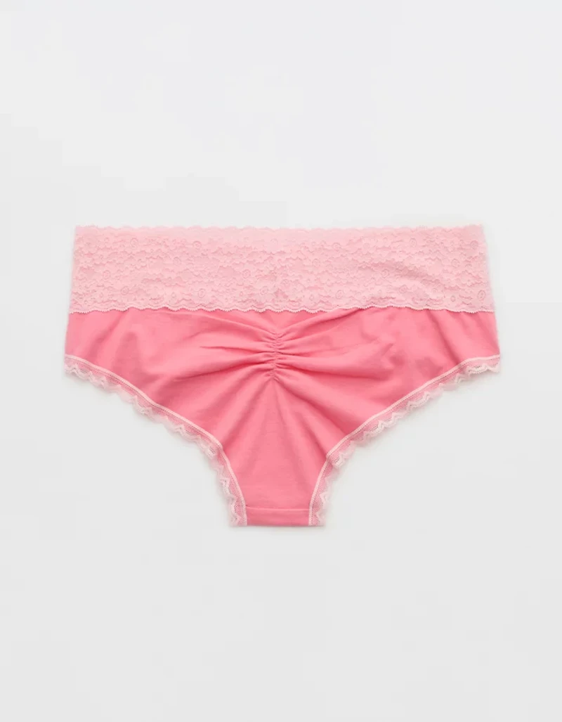 Superchill Vintage Lace Cotton Cheeky Underwear