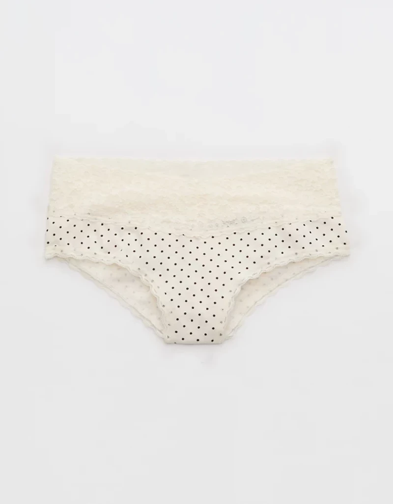 Superchill Vintage Lace Cotton Cheeky Underwear