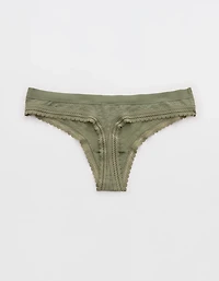 Superchill Cotton Jacquard Thong Underwear