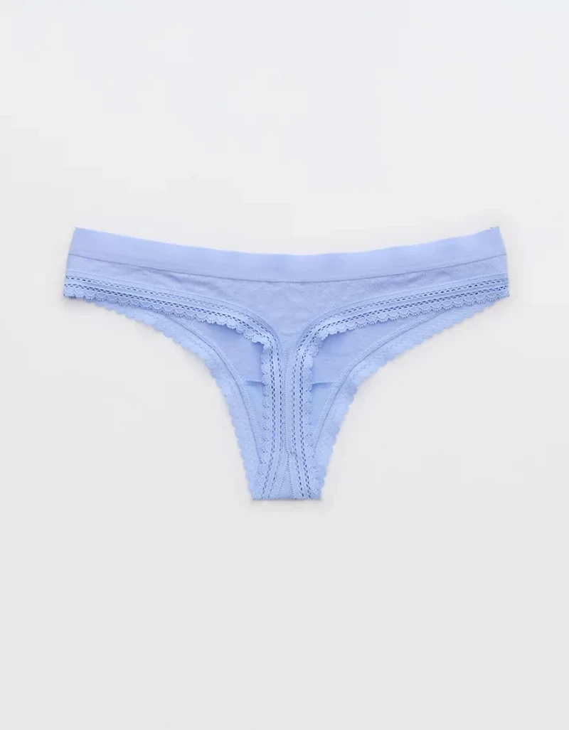 Superchill Cotton Jacquard Thong Underwear