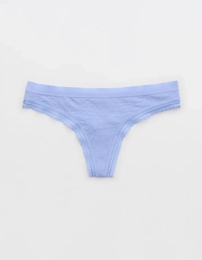 Superchill Cotton Jacquard Thong Underwear