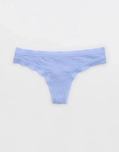 Superchill Cotton Jacquard Thong Underwear