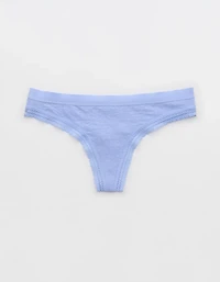 Superchill Cotton Jacquard Thong Underwear