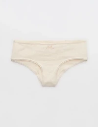 Superchill Cotton Ruched Picot Cheeky Underwear