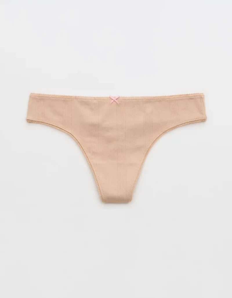 Superchill Pointelle Thong Underwear