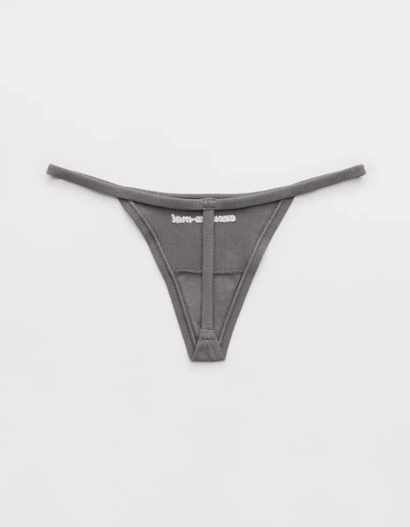 Superchill Cotton Rib String Thong Underwear
