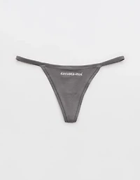 Superchill Cotton Rib String Thong Underwear