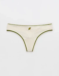 Superchill Cotton Picot Thong Underwear