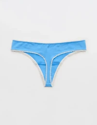 Superchill Cotton Picot Thong Underwear
