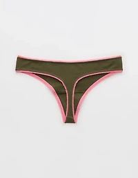 Superchill Cotton Picot Thong Underwear