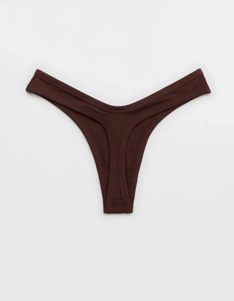 Superchill Cotton Rib Thong Underwear