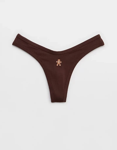 Superchill Cotton Rib Thong Underwear