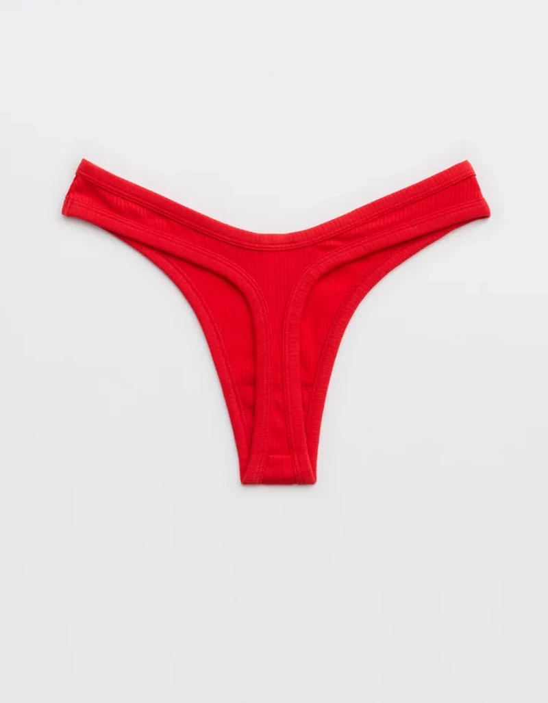 Superchill Cotton Rib Thong Underwear