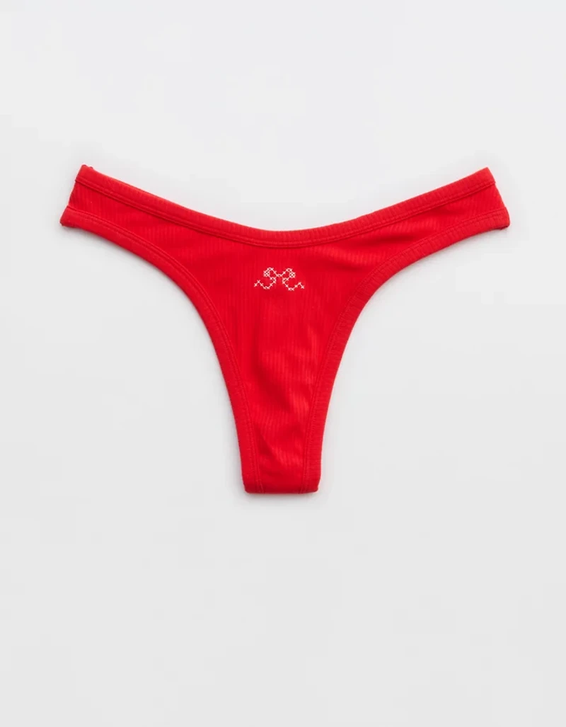 Superchill Cotton Rib Thong Underwear