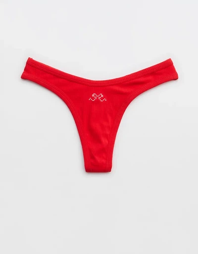 Superchill Cotton Rib Thong Underwear