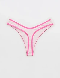 Superchill Cotton Zebra Jacquard Thong Underwear