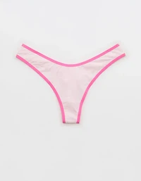 Superchill Cotton Zebra Jacquard Thong Underwear