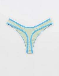 Superchill Cotton Zebra Jacquard Thong Underwear