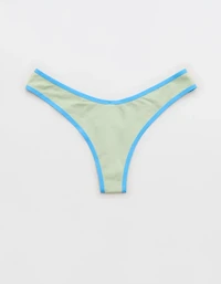 Superchill Cotton Zebra Jacquard Thong Underwear