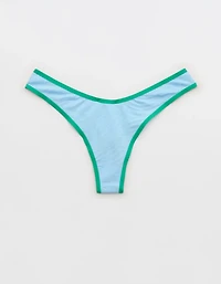 Superchill Cotton Zebra Jacquard Thong Underwear