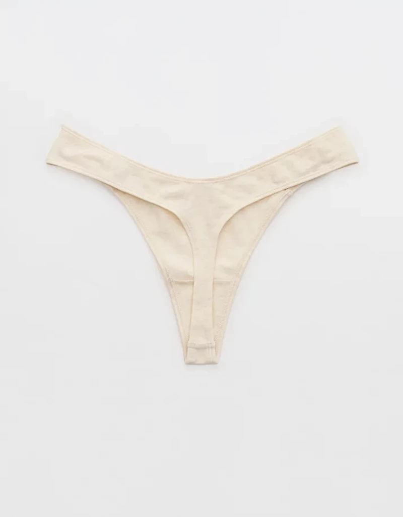 Superchill Cotton Ruched Thong Underwear
