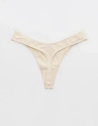 Superchill Cotton Ruched Thong Underwear