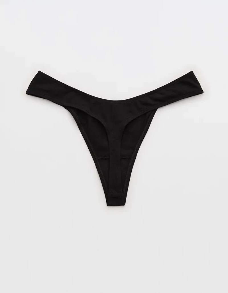 Superchill Cotton Ruched Thong Underwear