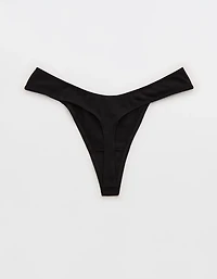 Superchill Cotton Ruched Thong Underwear