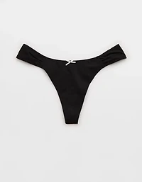 Superchill Cotton Ruched Thong Underwear