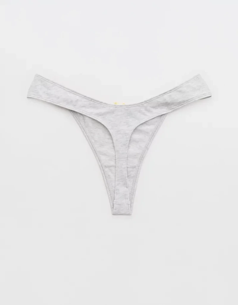 Superchill Cotton Ruched Thong Underwear