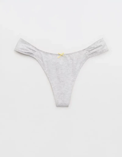 Superchill Cotton Ruched Thong Underwear