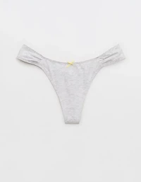 Superchill Cotton Ruched Thong Underwear