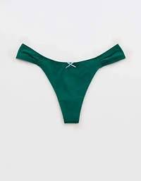 Superchill Cotton Ruched Thong Underwear