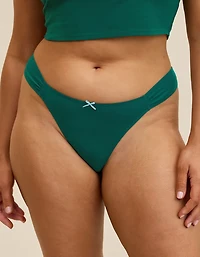 Superchill Cotton Ruched Thong Underwear
