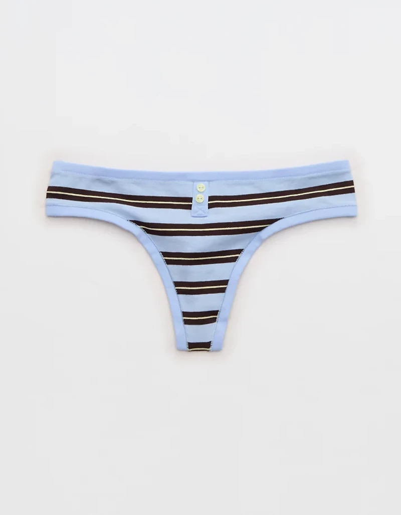 Superchill Cotton Button Thong Underwear