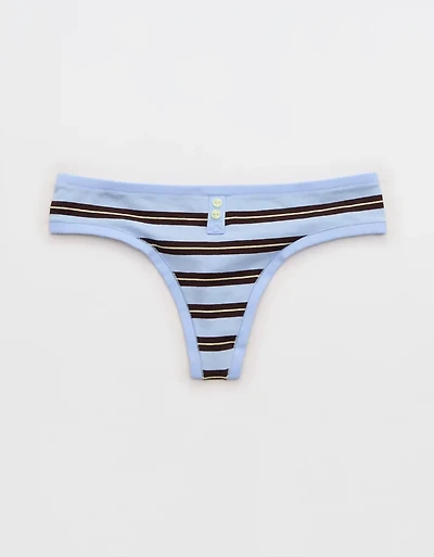 Superchill Cotton Button Thong Underwear