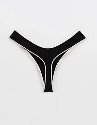 Superchill Cotton Picot Thong Underwear