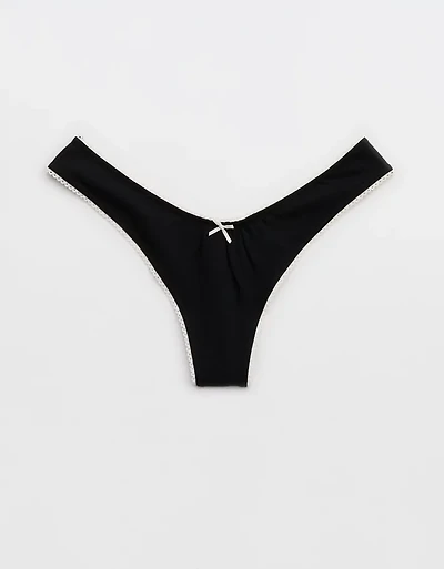 Superchill Cotton Picot Thong Underwear