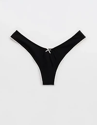 Superchill Cotton Picot Thong Underwear