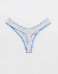 Superchill Cotton Picot Thong Underwear