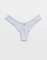 Superchill Cotton Picot Thong Underwear