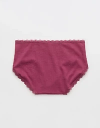 Superchill Cotton Pointelle Lace Boybrief Underwear